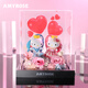 AMYROSE永生花hellokitty哈嘍凱蒂貓禮盒214情人節生日新婚禮物送女友 hellokitty-甜甜蜜蜜