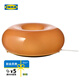宜家（IKEA）VARMBLIXT旺布利LED臺(tái)燈壁燈甜甜圈造型燈客廳臥室氛圍燈 橙色 玻璃/圓形