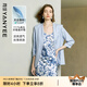 顏域藍(lán)色薄款小西裝女2025夏季新款通勤職業(yè)顯瘦修身西服短外套女 淺藍(lán) L
