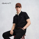 GANT/甘特【智性POLO】100%液氨棉夏男士親膚T恤抗菌易打理短袖t恤衫 先鋒黑 M