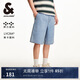 杰克·瓊斯（JACK&JONES） 潮流高街時尚百搭寬松休閑抽繩腰萊卡彈力六分褲短褲男225243002