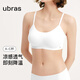 ubras無尺碼軟糯華夫格女士內(nèi)衣女文胸罩 背勾款-白色
