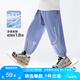 左西男童防蚊褲兒童褲子夏季2025新款薄款涼感速干運(yùn)動(dòng)褲 藍(lán)色 130
