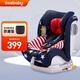 REEBABY布萊頓926兒童安全座椅汽車(chē)用0-12歲全注塑可躺isofix接口嬰兒 berton星點(diǎn)藍(lán)