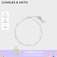 CHARLES&KEITH月光謐語仿珍珠細(xì)鏈條手鏈七夕禮物CK5-12120407 Silver銀色 21cm 1個(gè)