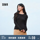 森馬（Semir）長(zhǎng)袖T恤女吸濕發(fā)熱抗菌緊身內(nèi)搭2024圓領(lǐng)抓絨套頭衫109724101007