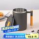 貝瑟斯馬克杯 304雙層不銹鋼水杯帶蓋男女士學(xué)生家用辦公咖啡杯泡茶杯子