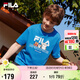 FILA【竹林多彩T】斐樂童裝兒童抗菌短袖T恤2025年夏季男女童上衣