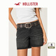 HOLLISTER25夏新款baggy風(fēng)甜辣低腰可翻邊牛仔短褲女裝KI349-5121 水洗黑色 26 160/66A 2標(biāo)準(zhǔn)版