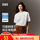 森馬（Semir）迪士尼短袖t恤女中長(zhǎng)款寬松圓領(lǐng)上衣25夏涼感打底衫109325100025