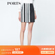PORTS寶姿  新品商場同款女裝經(jīng)典LOGO提花包臀半裙SN8S018HFD060 白/黑色 S (4)