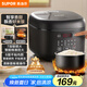 蘇泊爾（SUPOR）電飯煲電飯鍋4L大容量不粘內(nèi)膽1-8人24小時(shí)預(yù)約上蒸下煮多功能家用微壓智能SF40FC0063