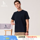 哈吉斯（HAZZYS）男裝 2025夏季新款【涼感】安心品質(zhì)短袖T恤男上衣ASTZE0CBX82 藏青色NV L （175/96A 48）