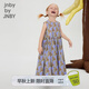 jnby by JNBY江南布衣童裝無袖連衣裙夏可愛圖案休閑中長款裙子女童1N5G12350 599紫色系多彩混雜色 100 cm