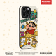 諾梵爵 NIOFOA'JUR涂鴉星星小新適用iphone16手機(jī)殼蘋果15promax硅膠套14pro軟殼皮質(zhì)13日韓趣味卡通16pm可愛情侶殼 【星星漫畫小新】黑色小羊皮 iPhone 15