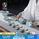 萬仟堂（Edenus） 萬仟堂茶具套裝陶瓷 功夫茶具 茶壺茶海茶杯組合 含苞欲放02 A
