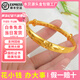 夢(mèng)飾記純金包銀手鐲999足金實(shí)心推拉黃金推拉花朵手鐲女送媽媽節日禮物 活口推拉手鐲-約34克-加厚金重3.73g