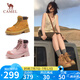 駱駝（CAMEL）【山丘】經(jīng)典大黃靴反絨馬丁靴戶外工裝靴 L23W076065 土黃 37