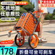 船歌買(mǎi)菜手拉車(chē)買(mǎi)菜家用小車(chē)買(mǎi)菜神器小拉車(chē)購(gòu)物車(chē)家庭用買(mǎi)菜車(chē)小拉車(chē) 【2025超大輪輕音款】?jī)捎眯涂衫?可剎車(chē) 輕音超大輪 加蓋可坐