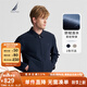 諾帝卡（NAUTICA）【單件直降】春夏新款防輕濺水翻領(lǐng)經(jīng)典商務(wù)休閑挺括薄外套夾克男 藏青4NV XL