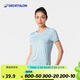 迪卡儂速干t恤戶外夏季短袖速干女款-天空藍(lán) XL-4744454