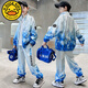 G.DUCKKIDS男童運(yùn)動(dòng)套裝春秋款2024新款秋季中大兒童外套潮帥氣時(shí)髦男孩衣服 藍(lán)色 170cm