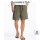 ABERCROMBIE & FITCH【澤西風(fēng)短褲】男裝25夏季新款寬松直筒松緊腰短褲KI128-5072 綠色 S (175/76A)