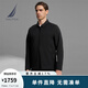 諾帝卡（NAUTICA）【單件直降】男裝春夏款輕薄帶彈防風(fēng)透濕薄外套夾克男JB3308 暗夜黑0TB M
