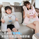 艾布與棉花汽車(chē)頭枕頸枕兒童車(chē)載睡覺(jué)神器車(chē)內抱枕后排長(cháng)途坐車(chē)靠枕車(chē)上睡枕 領(lǐng)結小熊-升級面料【兒童成人通用】透氣不悶熱