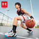 安德瑪（Under Armour）兒童套裝童裝背心短褲夏季男童套裝中大童背心t短褲21211955 黑色-偏小一碼 170