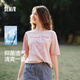 森馬（Semir）短袖t恤女中長(cháng)款清爽海洋精靈印花25夏涼感抗菌上衣109325100031