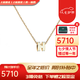 愛馬仕（HERMES）項鏈女Mini Pop H吊墜琺瑯項鏈女士 送女友老婆生七夕情人節(jié)禮物 白色琺瑯/黃金色