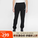 耐克（NIKE）男運(yùn)動(dòng)褲 冬季針織加絨束腳休閑褲 溫暖舒適 BV2738-010黑 2XL