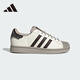 阿迪達(dá)斯 （adidas）三葉草男鞋女鞋 秋季新款低幫休閑鞋黑色金標(biāo)貝殼頭百搭滑板鞋 漢玉白/棕/學(xué)院銀灰 40.5 鞋內(nèi)長(zhǎng)250mm
