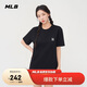 MLB短袖T恤男女百搭休閑經(jīng)典純色圓領(lǐng)25新款3ATSB0153-50BKS-L