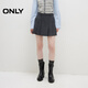 ONLY2025夏季新款學(xué)院風(fēng)顯瘦A字短裙百褶裙半身裙女|125316014 H0Z 深灰 XS