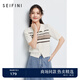 詩(shī)凡黎（'SEIFINI）【商場(chǎng)同款】詩(shī)凡黎雙拉鏈短袖漂亮針織開衫2024夏新款3F4130931 砂巖棕 S 155/80CM