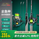 科邁雷碳素路亞竿套裝2.1米左手水滴輪M/MH雙桿稍槍柄魚竿海釣竿