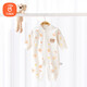 貝瑞加（Babyprints）寶寶衣服純棉連體衣對(duì)開哈衣長(zhǎng)袖四季內(nèi)衣卡通爬服 糖果小熊80