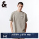 杰克·瓊斯（JACK&JONES） 百搭簡(jiǎn)約寬松做舊刺繡字母重磅純棉短袖T恤男裝225101024