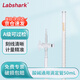 LABSHARK 玻璃滴定管酸堿式實驗室透明棕色加厚刻度滴管微量滴定 【聚四氟閥】透明酸堿50ml