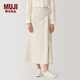 無(wú)印良品（MUJI） Labo 女式 和紙混 裹裙 半身裙 裙子 秋冬季 AF00WC4A 原色 M-L 170/70A