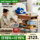 小半實木茶幾家用客廳小推車北歐簡約風(fēng)小戶型可移動折疊茶幾沙發(fā)邊幾