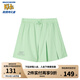 Skechers斯凱奇童裝女童梭織短褲兒童夏季戶外運(yùn)動(dòng)褲時(shí)尚休閑褲裙P224G103 松柏綠色/02SG 150cm