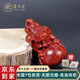 原木匠小葉紫檀手把件 手工紅木把玩葫蘆擺件 原木雕刻文玩 多籽葫蘆