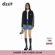 DZZIT地素短外套2024秋季新款都市休閑風(fēng)精致主義上衣女 黑色 M