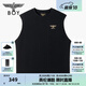 BOY LONDON高街時(shí)尚潮牌夏季經(jīng)典大老鷹logo針織無(wú)袖T恤N02001 黑色 L