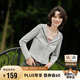 森馬（Semir）外套女短款分割純色小個(gè)子衣服秋季正肩緊身連帽夾克101524108005