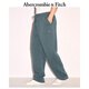 ABERCROMBIE & FITCH男裝24春秋款抓絨美式復(fù)古baggy風(fēng)直筒運(yùn)動(dòng)衛(wèi)褲長(zhǎng)褲KI134-4063 海軍藍(lán) L (180/86A)