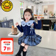 G.DUCKKIDS小黃鴨童裝女童套裝春秋新款兒童衣服女小童毛衣開衫裙子jk兩件套 單件毛衣 100 尺碼2~3歲【 90-100cm】